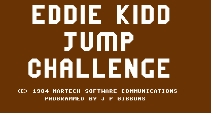 Eddie Kidd Jump Challenge Title Screen